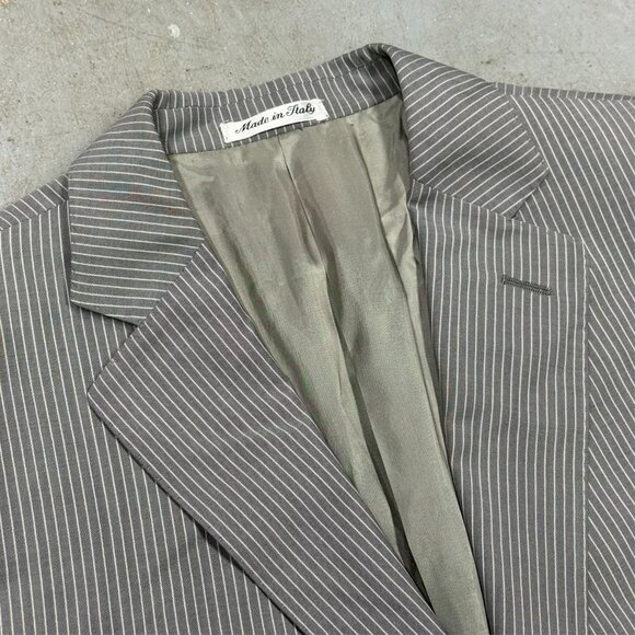 Pal Zileri Suit LAB Grey Striped 2pc Slim Fit Made in Italy Wool 42 R 34x30 - Picture 6 of 13